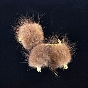 Vintage Mink Fur Poodle brooch
